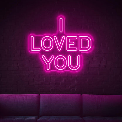 Purple Modern I Loved You Led Neon Sign For Home Cafe Bar Decor | Shineneon