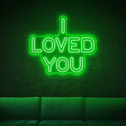 Purple Modern I Loved You Led Neon Sign For Home Cafe Bar Decor | Shineneon