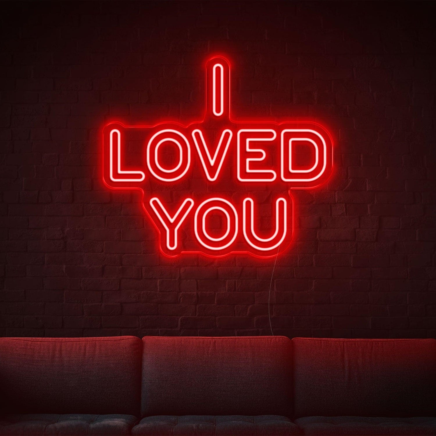 Purple Modern I Loved You Led Neon Sign For Home Cafe Bar Decor | Shineneon