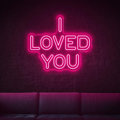 Purple Modern I Loved You Led Neon Sign For Home Cafe Bar Decor | Shineneon