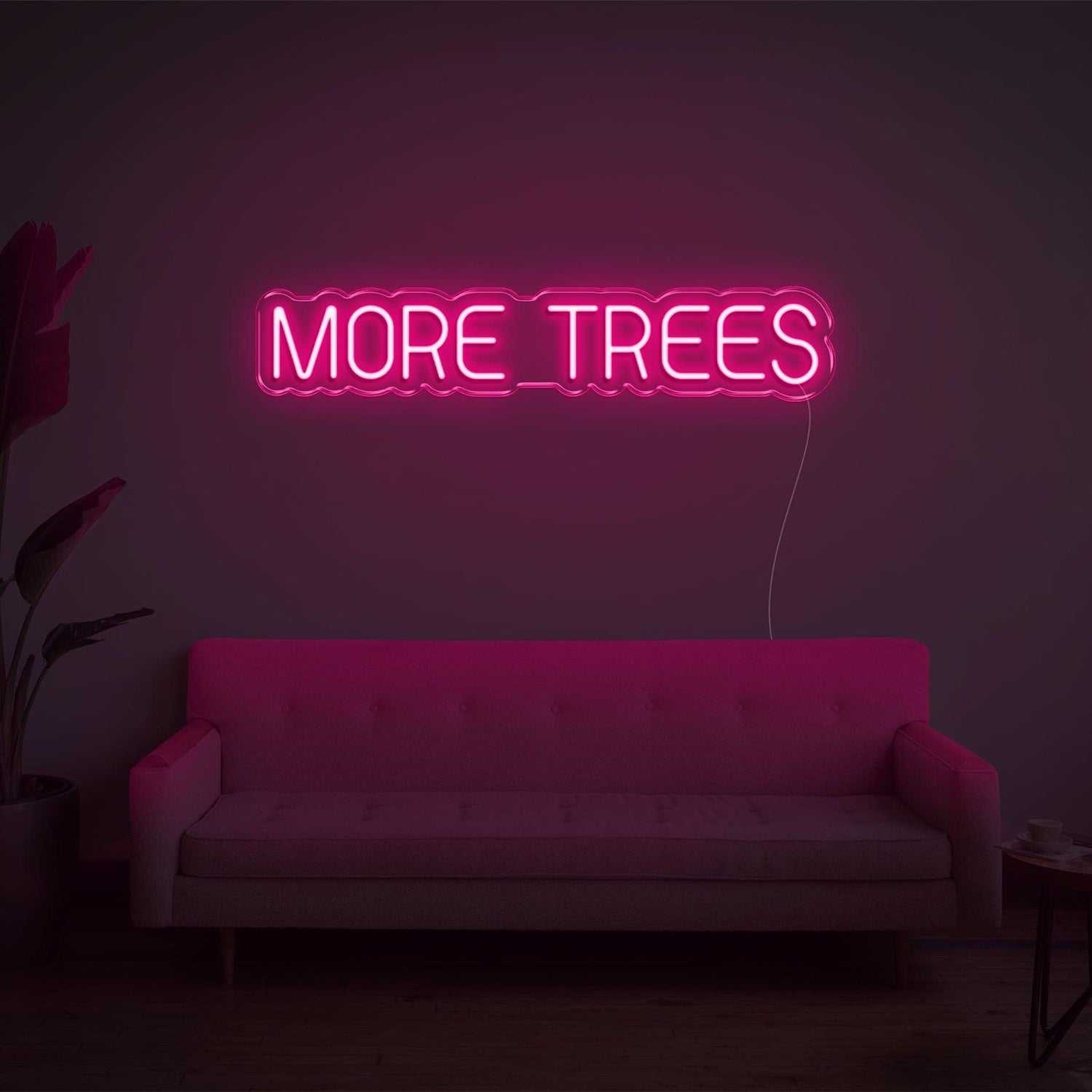 Purple More Trees Led Neon Sign For Indoor Wall Decor | Shineneon
