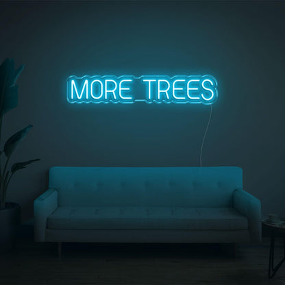 Purple More Trees Led Neon Sign For Indoor Wall Decor | Shineneon