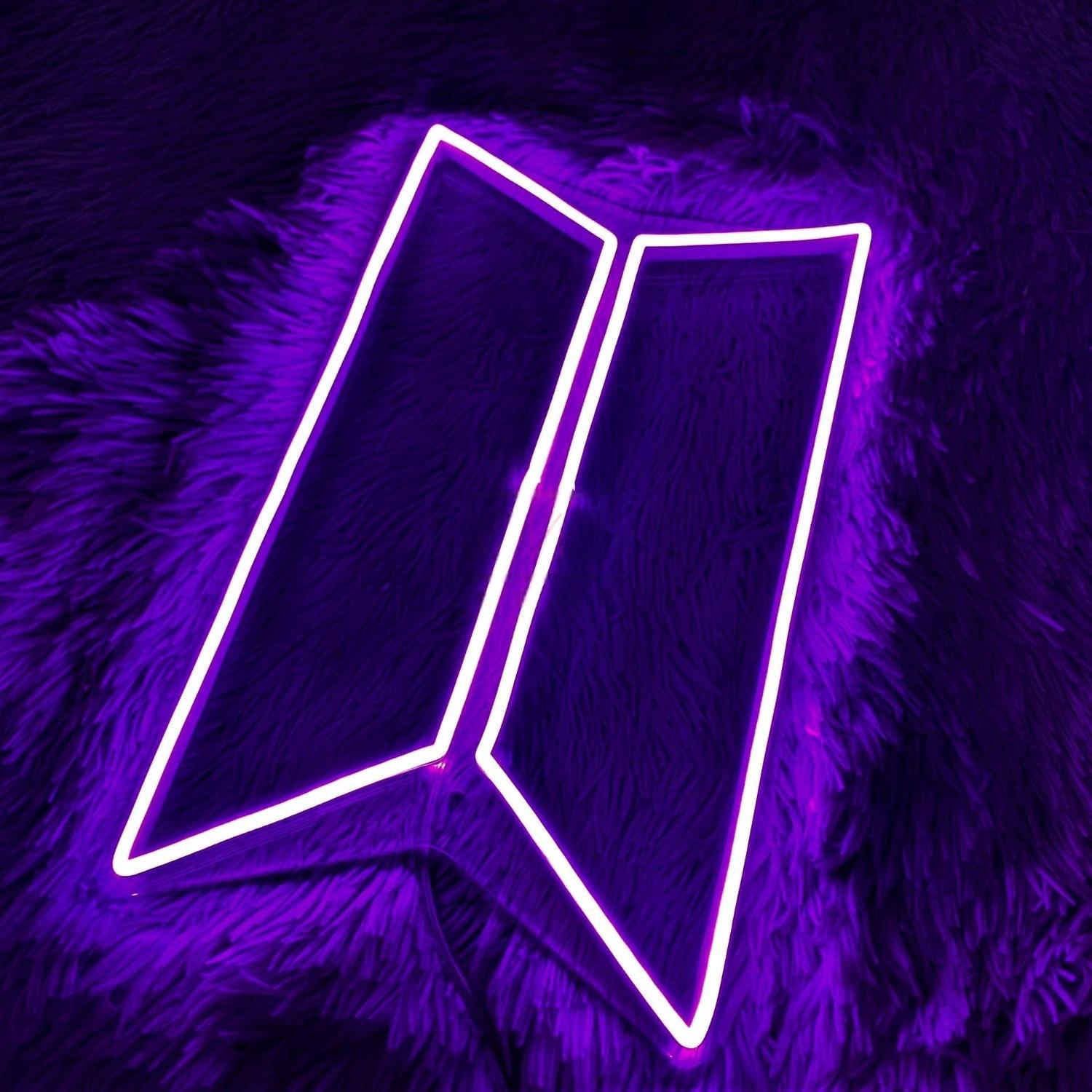 Purple Open Door Led Neon Sign For Bar Nightclub Decor | Shineneon