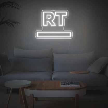 Purple Rt Led Neon Sign For Living Room Decor | Shineneon