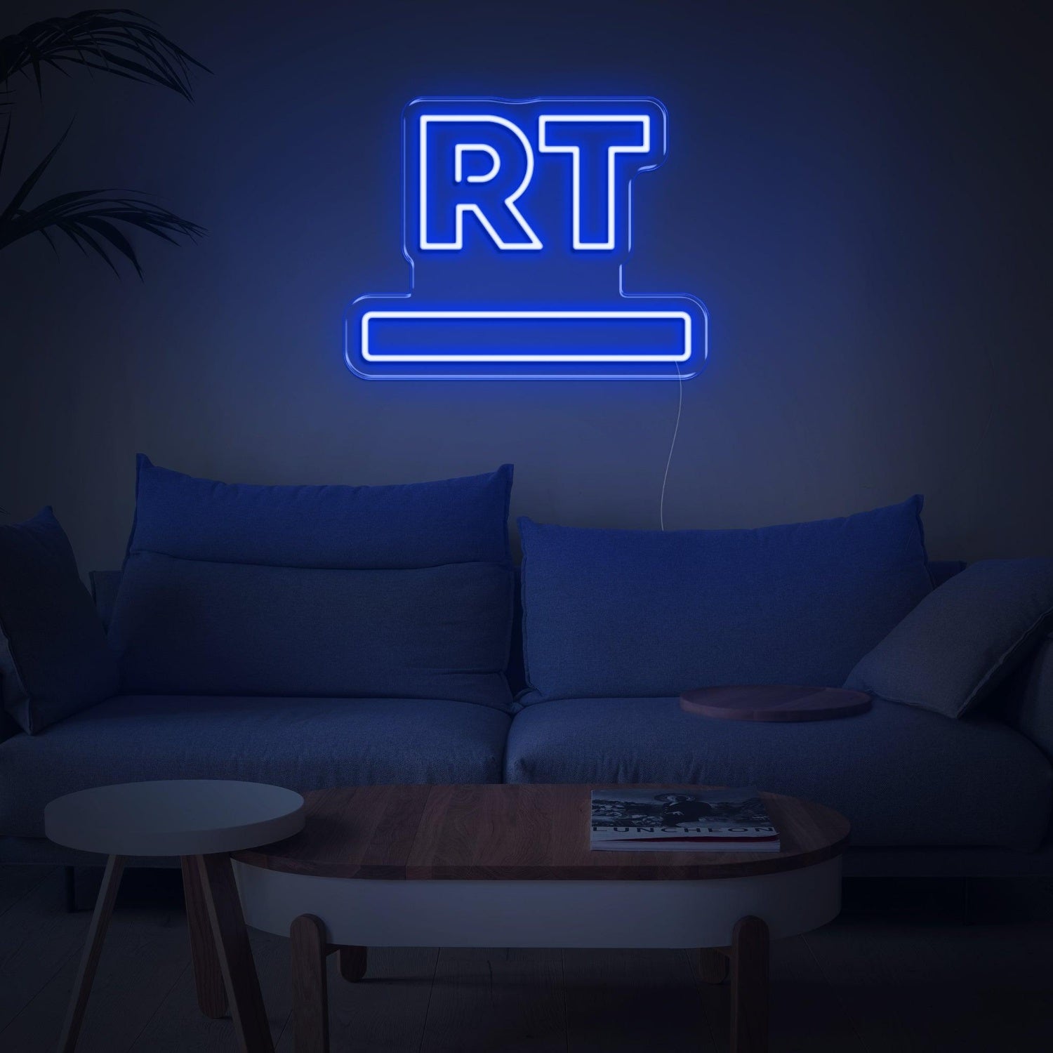 Purple Rt Led Neon Sign For Living Room Decor | Shineneon