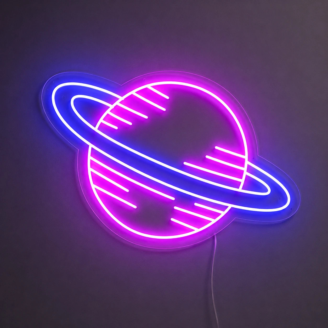 Purple Saturn Galaxy Neon Sign LED Neon Sign main product image
