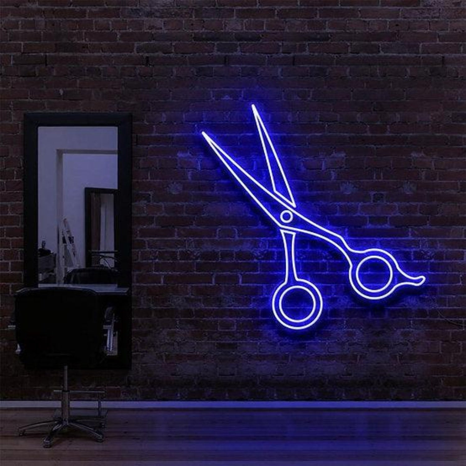 Purple Scissors Led Neon Sign For Hair Salon Decor | Shineneon