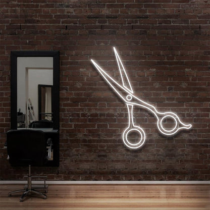 Purple Scissors Led Neon Sign For Hair Salon Decor | Shineneon