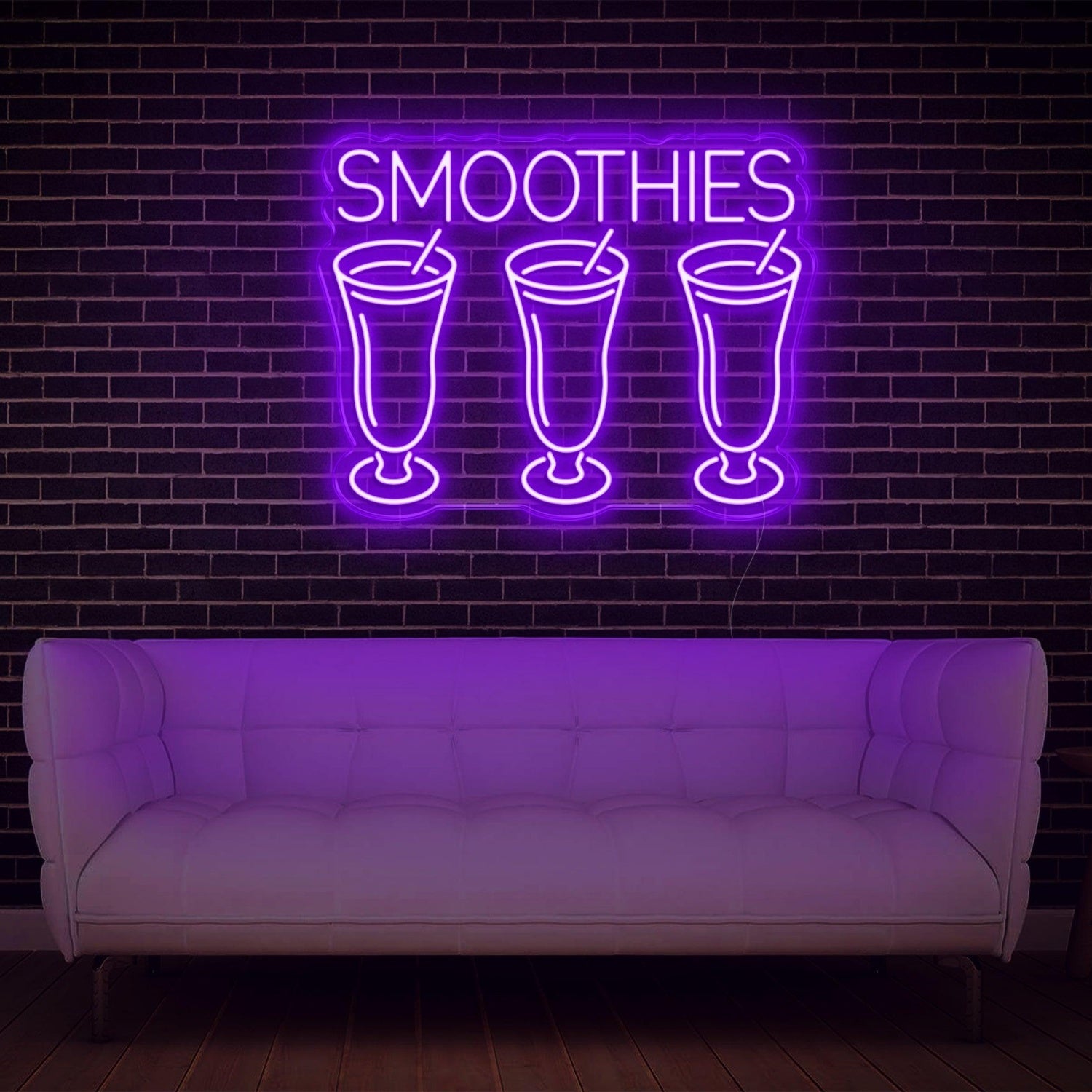 Purple Smoothies Drinks Led Neon Sign For Cafe Home Decor | Shineneon