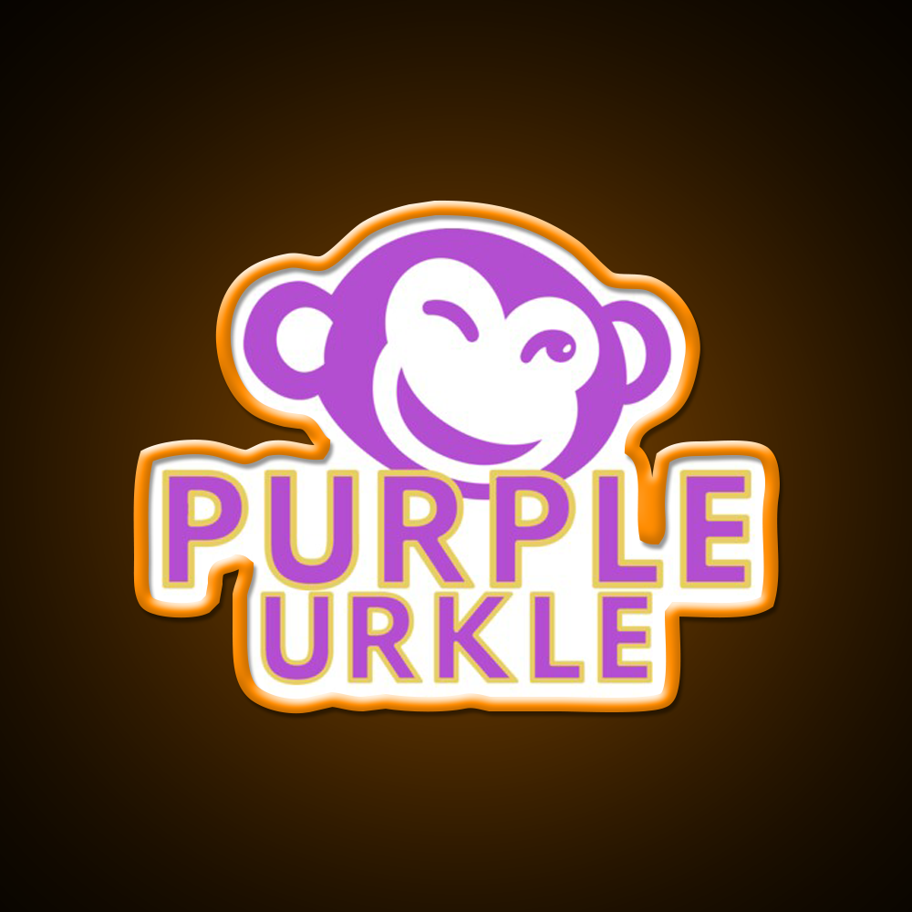 Purple Urkle Hemp Inspired Green Leaf Led Neon Sign Rgb Color - LED neon sign view 6