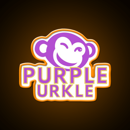 Purple Urkle Hemp Inspired Green Leaf Led Neon Sign Rgb Color - Shineneon