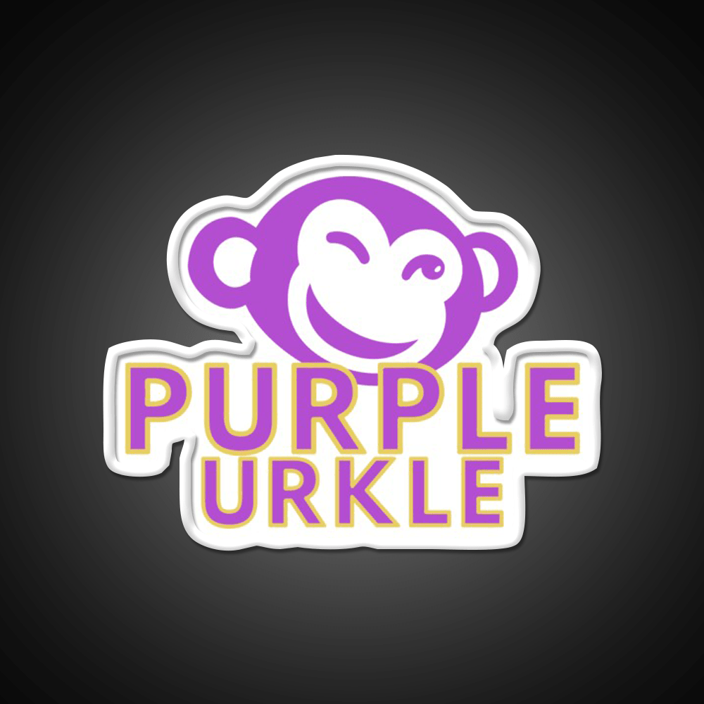Purple Urkle Hemp Inspired Green Leaf Led Neon Sign Rgb Color - Shineneon