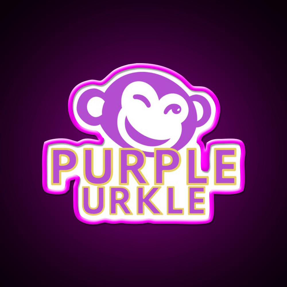 Purple Urkle Hemp Inspired Green Leaf Led Neon Sign Rgb Color - Shineneon