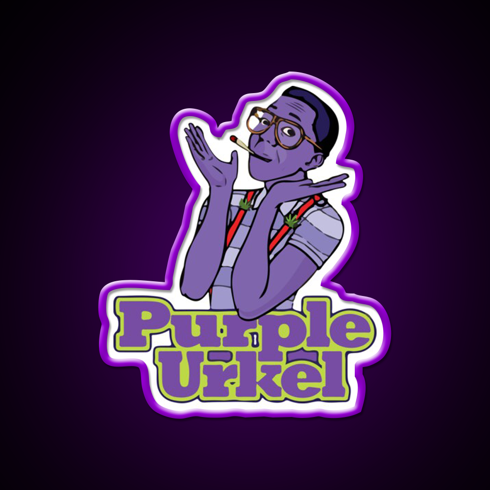 Purple Urkle Summer Hemp Inspired Green Leaf Led Neon Sign Rgb Color - LED neon sign view 9