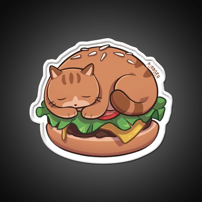 Purrger Fast Food Led Neon Sign For Burger Place Rgb Color - Shineneon