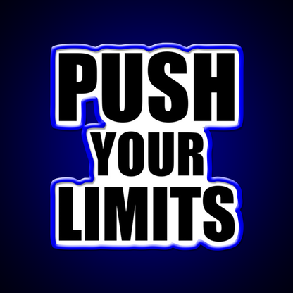 Push Your Limits Gym Gym Fitness Led Neon Sign Rgb Color