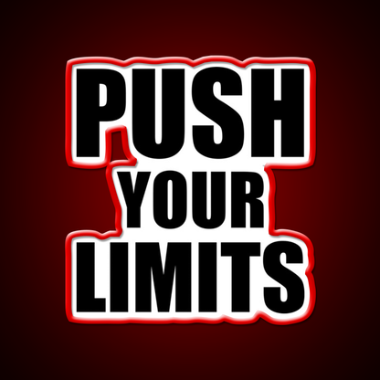 Push Your Limits Gym Gym Fitness Led Neon Sign Rgb Color