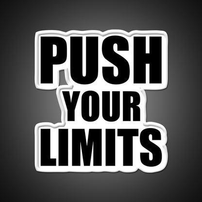 Push Your Limits Gym Gym Fitness Led Neon Sign Rgb Color