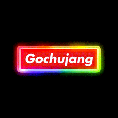 Put Some Gochujang On It Saying Led Neon Sign Chinese Food Rgb Color