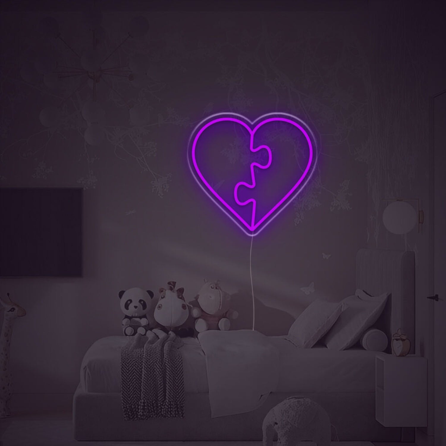 Puzzle Heart Led Neon Sign | Shineneon