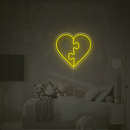 Puzzle Heart Led Neon Sign | Shineneon