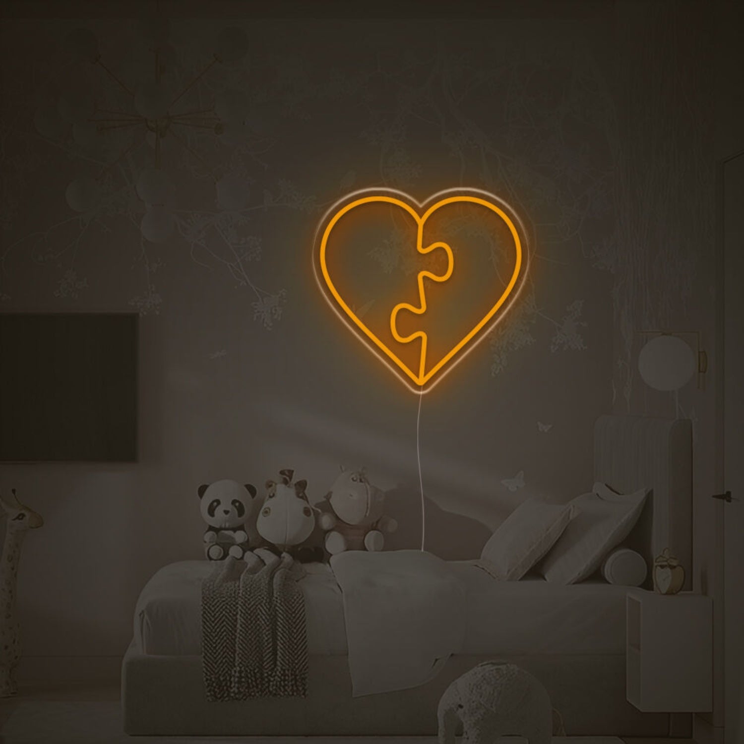Puzzle Heart Led Neon Sign | Shineneon