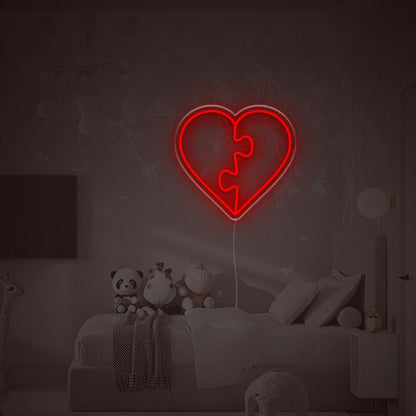 Puzzle Heart Led Neon Sign | Shineneon