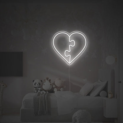 Puzzle Heart Led Neon Sign | Shineneon