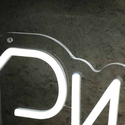 Pwr With Fast Forward Key White Led Neon Sign | Shineneon