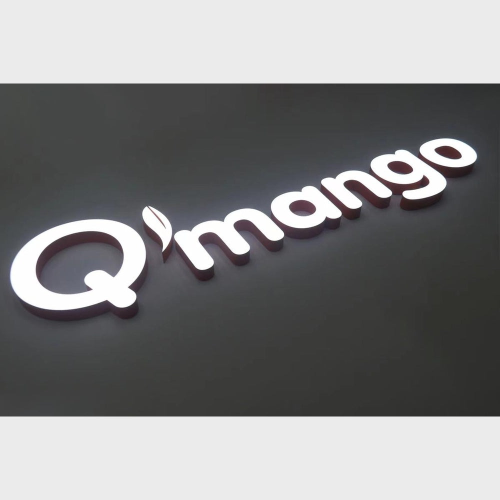 Q Mango 3D Frontlit Channel Letters Led Light Sign