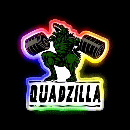 Quadzilla Gym Fitness Led Neon Sign Rgb Color