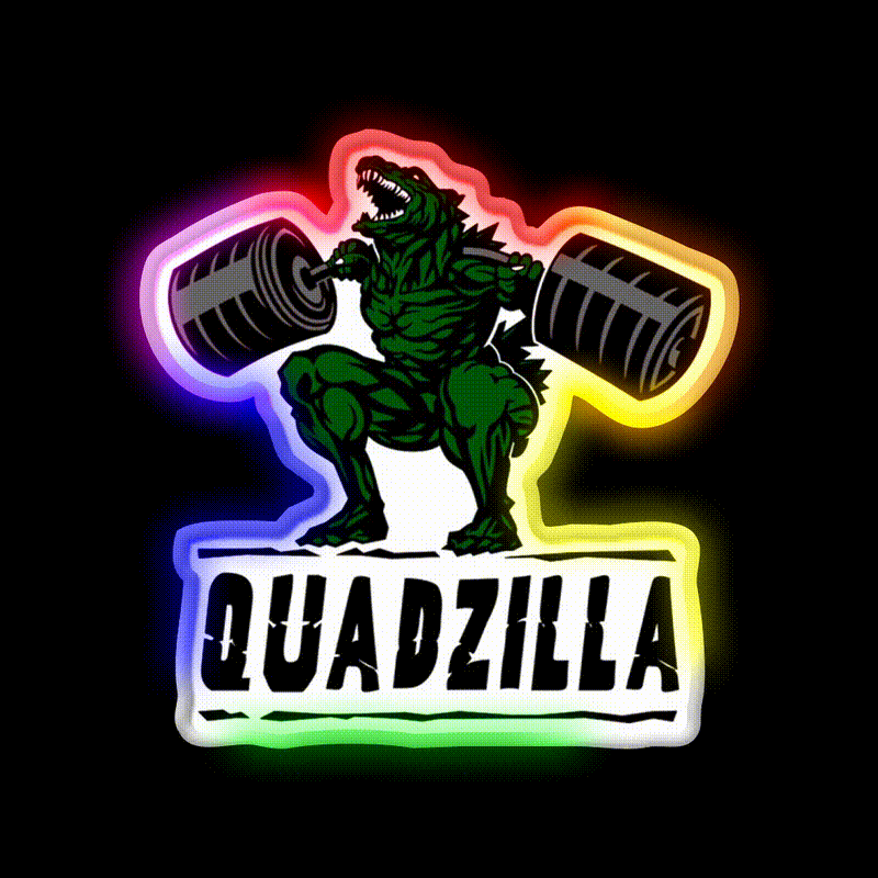 Quadzilla Gym Fitness Led Neon Sign Rgb Color