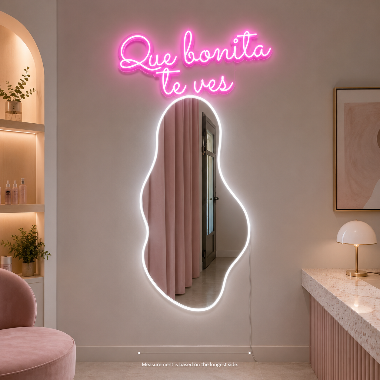 Que Bonita Te Ves LED Neon Sign Wall Decor - 04 Size Image