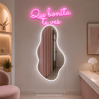 Que Bonita Te Ves LED Neon Sign Wall Decor - Shineneon