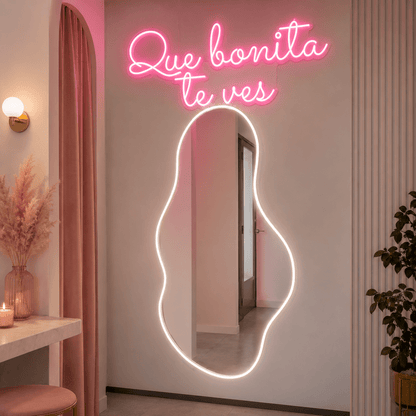 Que Bonita Te Ves LED Neon Sign Wall Decor - Shineneon