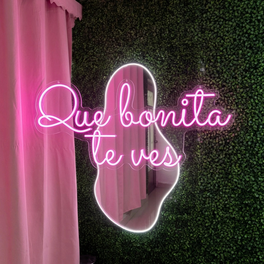 Que Bonita Te Ves LED Neon Sign Wall Neon Sign - 01 Original Product Image