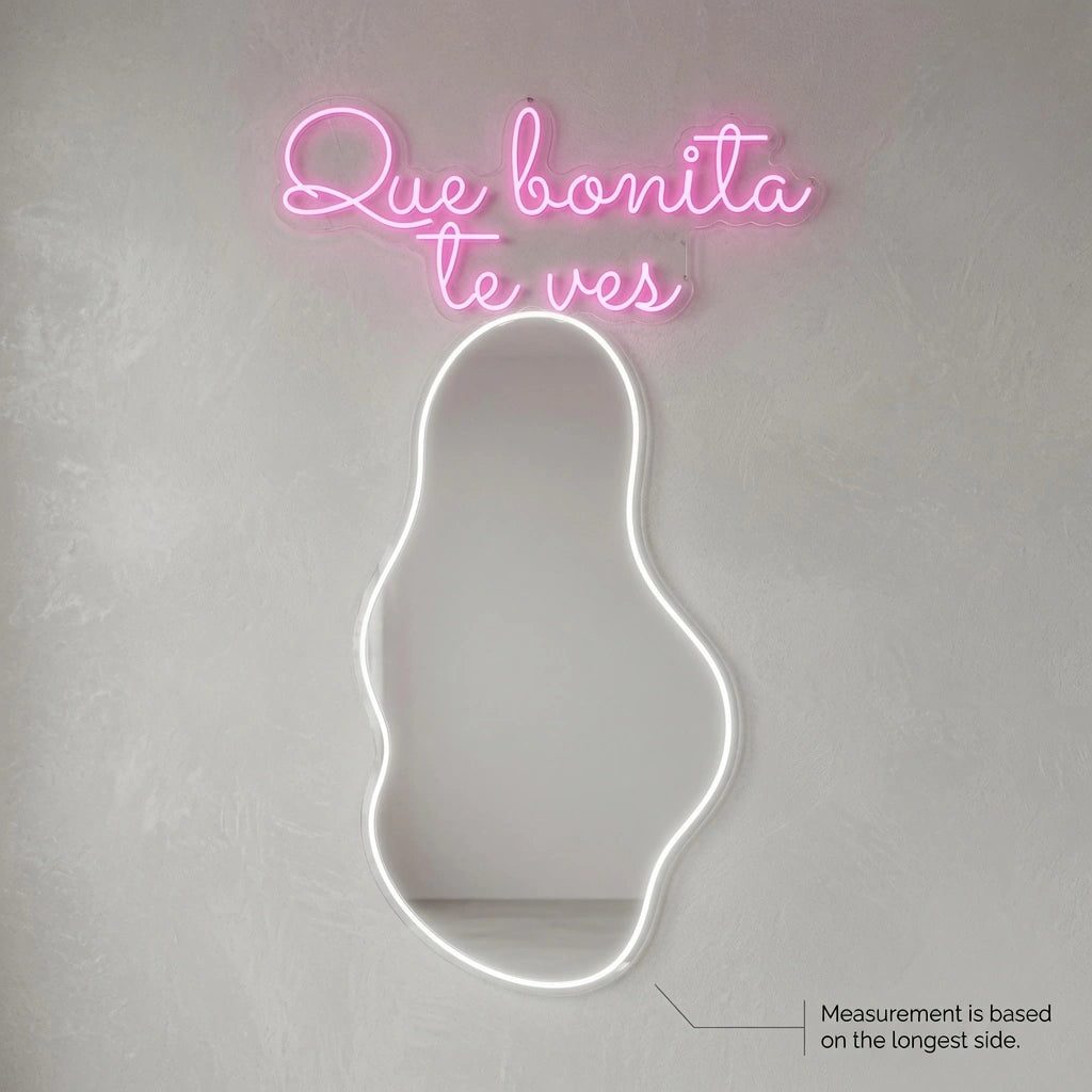 Que Bonita Te Ves LED Neon Sign Wall Neon Sign - 04 Size Image