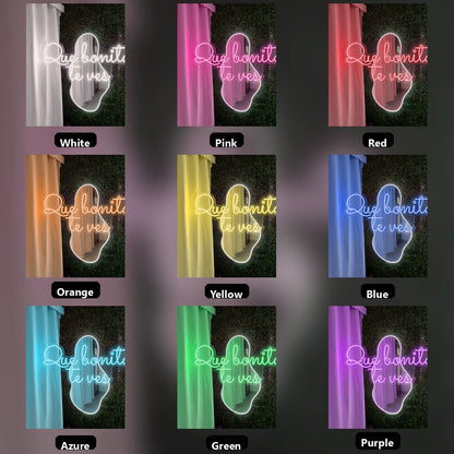 Que Bonita Te Ves LED Neon Sign Wall Neon Sign - 05 Color Grid