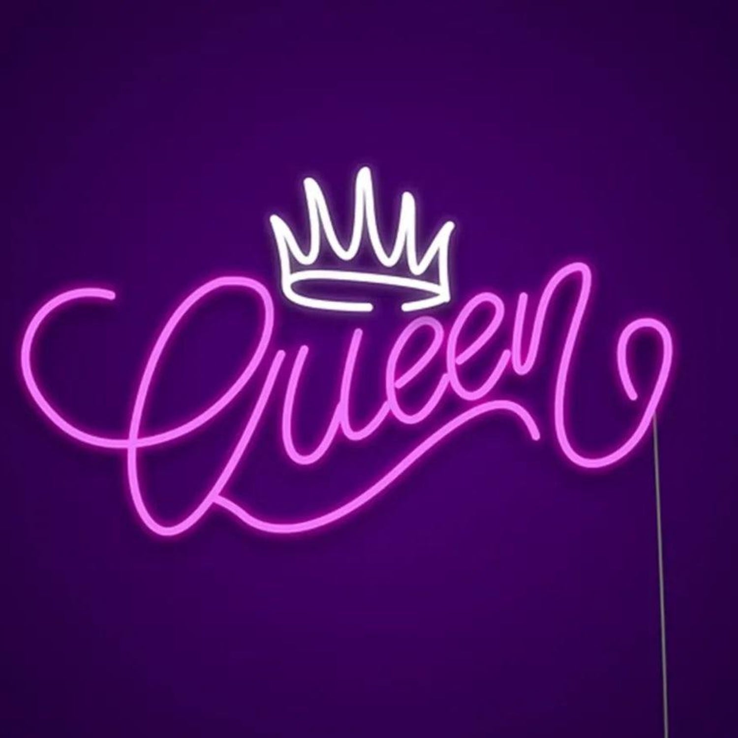 Queen Crown Pink White Led Neon Sign For Home Decor Women Party | Shineneon