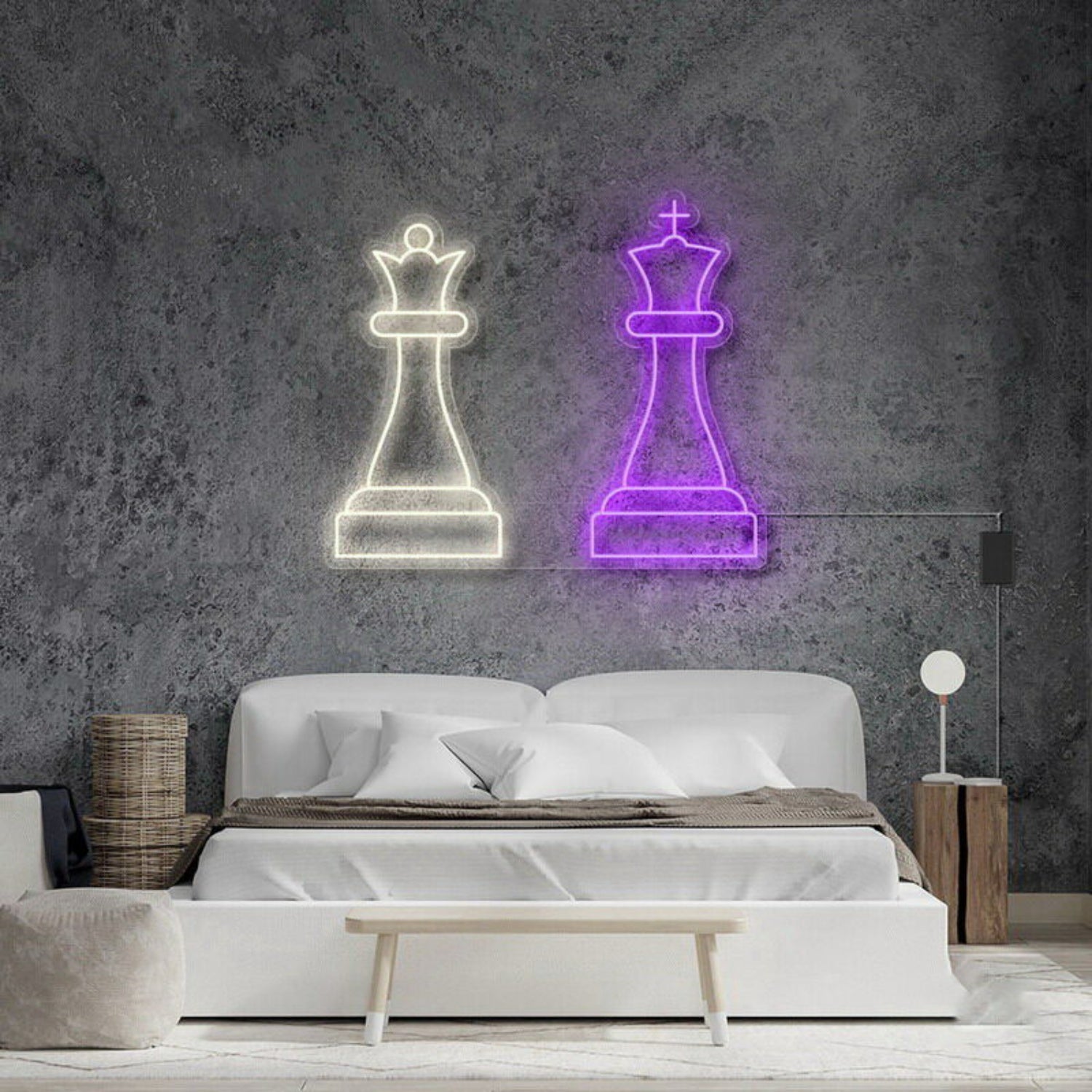 Queen King Chess Neon Sign | Shineneon