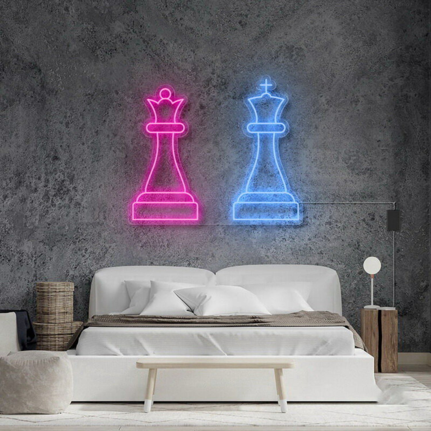 Queen King Chess Neon Sign | Shineneon