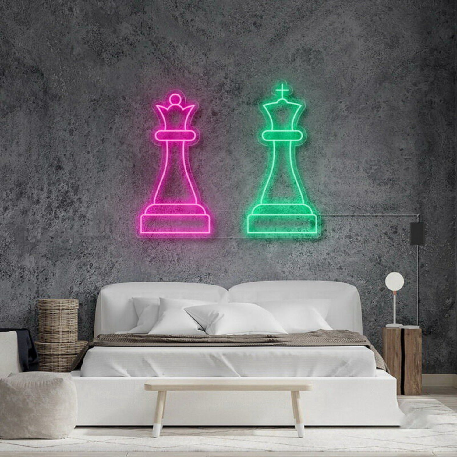 Queen King Chess Neon Sign | Shineneon
