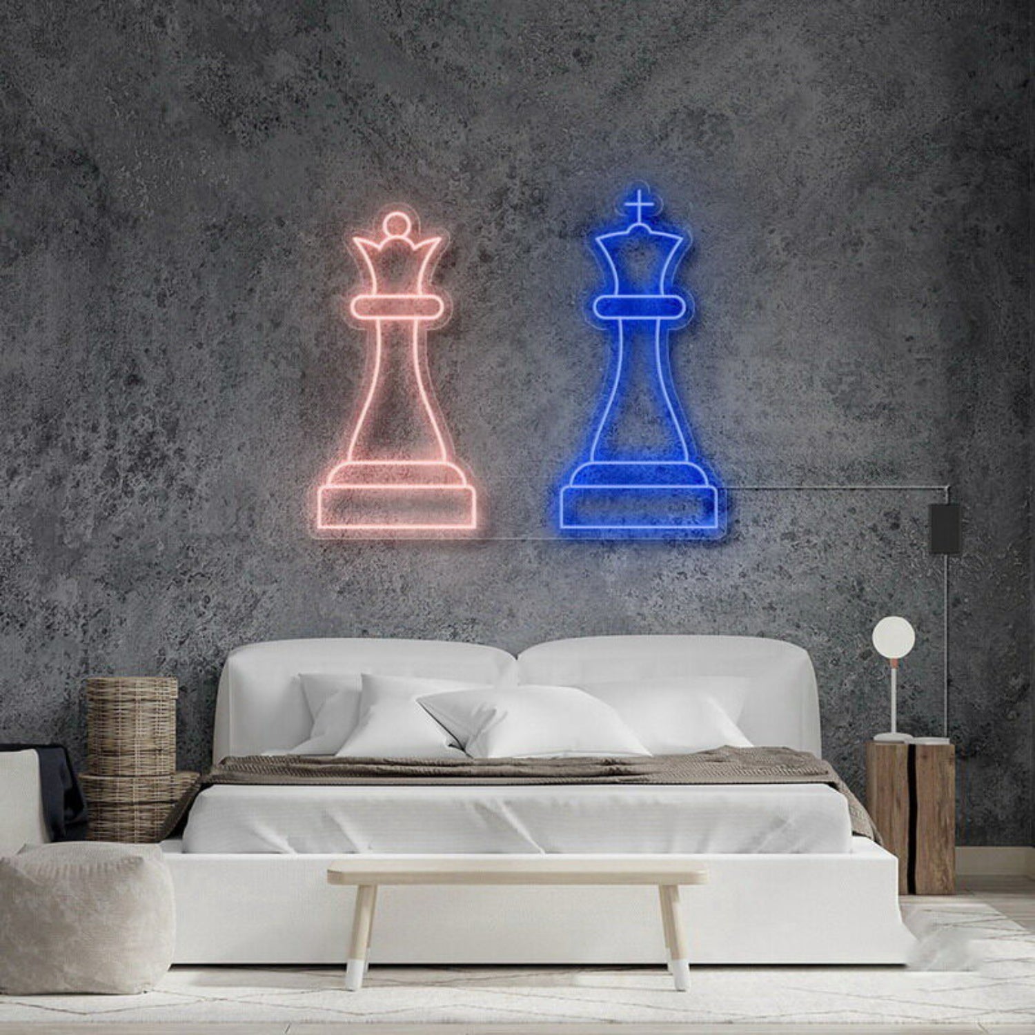 Queen King Chess Neon Sign | Shineneon