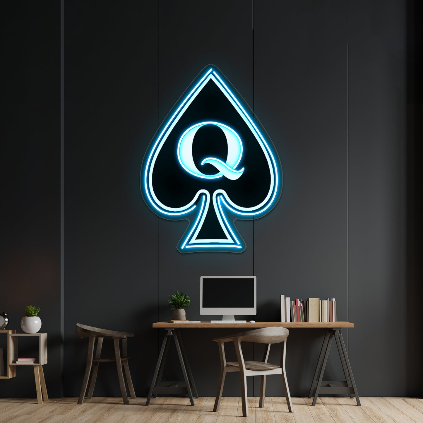 Queen Of Spades Gifts And Products Wall Artwork Neon Signs