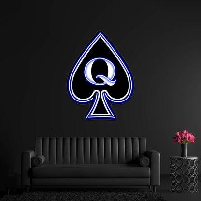 Queen Of Spades Gifts And Products Wall Artwork Neon Signs