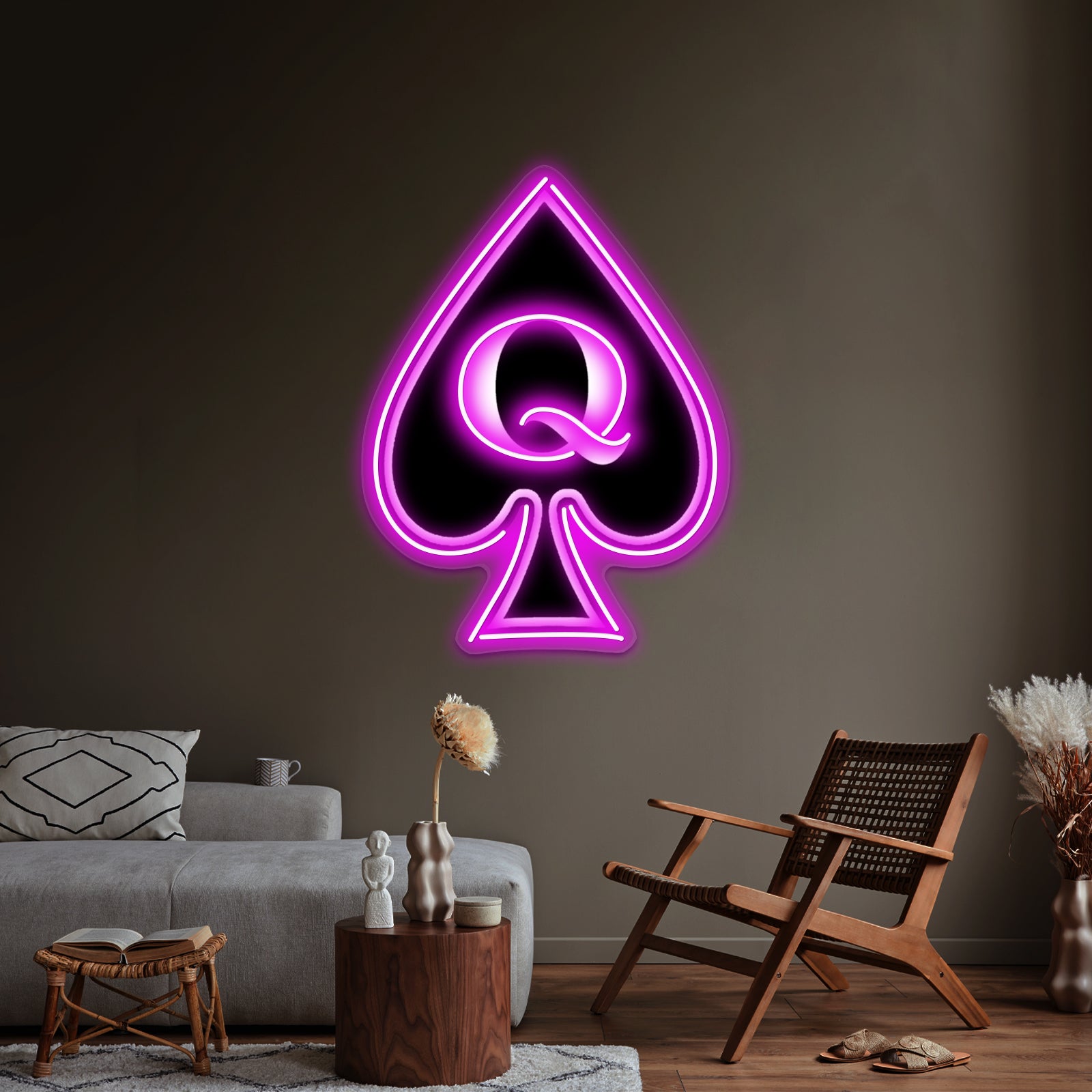 Queen Of Spades Gifts And Products Wall Artwork Neon Signs | Shineneon