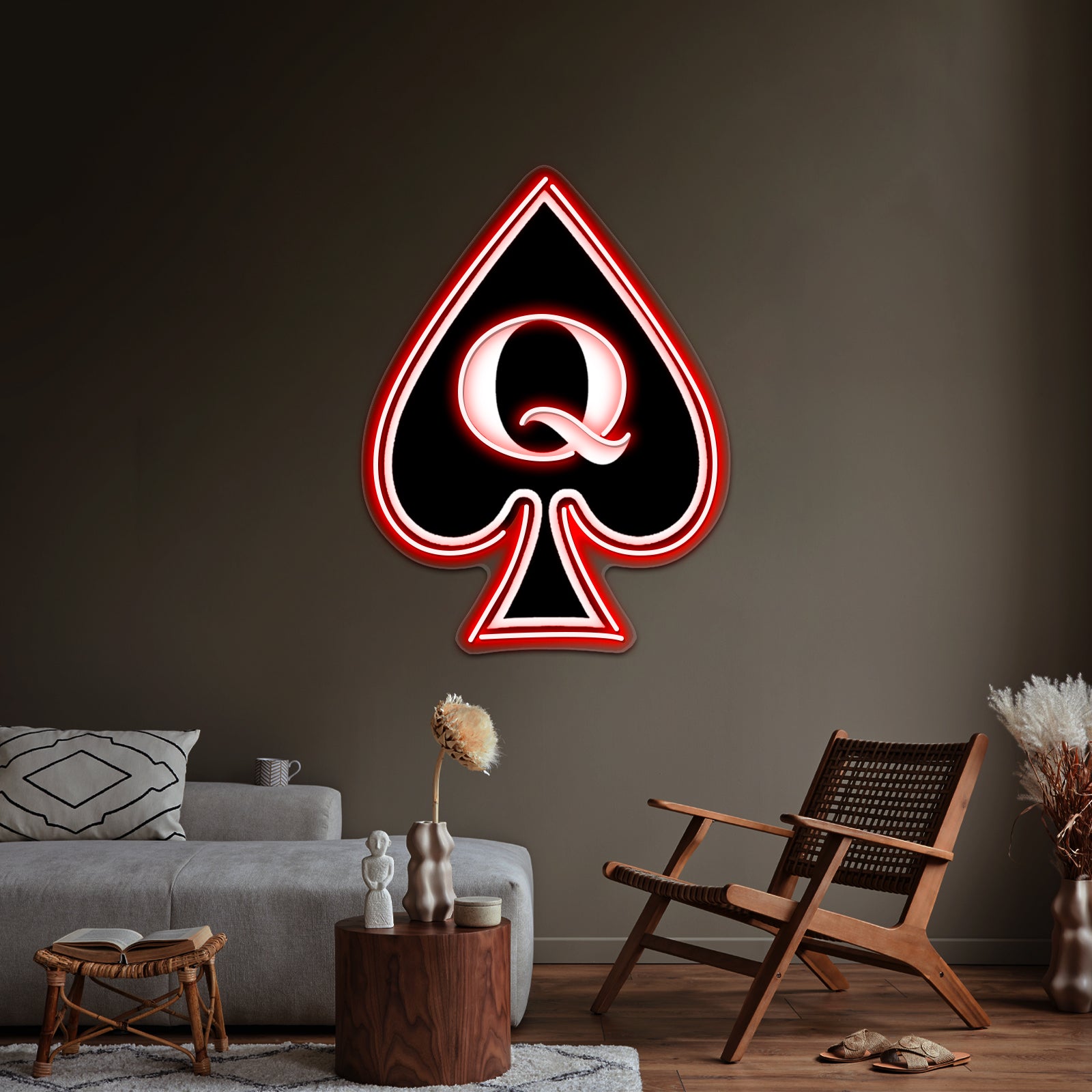 Queen Of Spades Gifts And Products Wall Artwork Neon Signs | Shineneon
