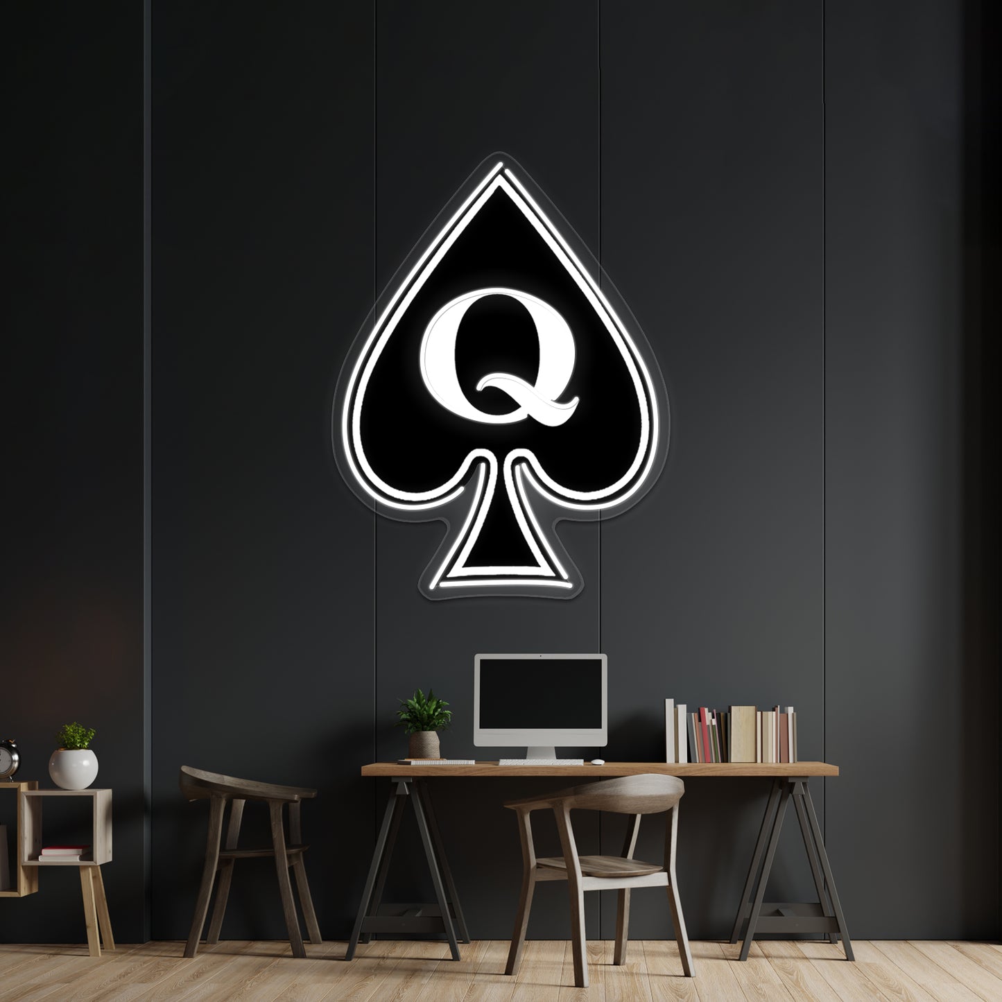 Queen Of Spades Gifts And Products Wall Artwork Neon Signs