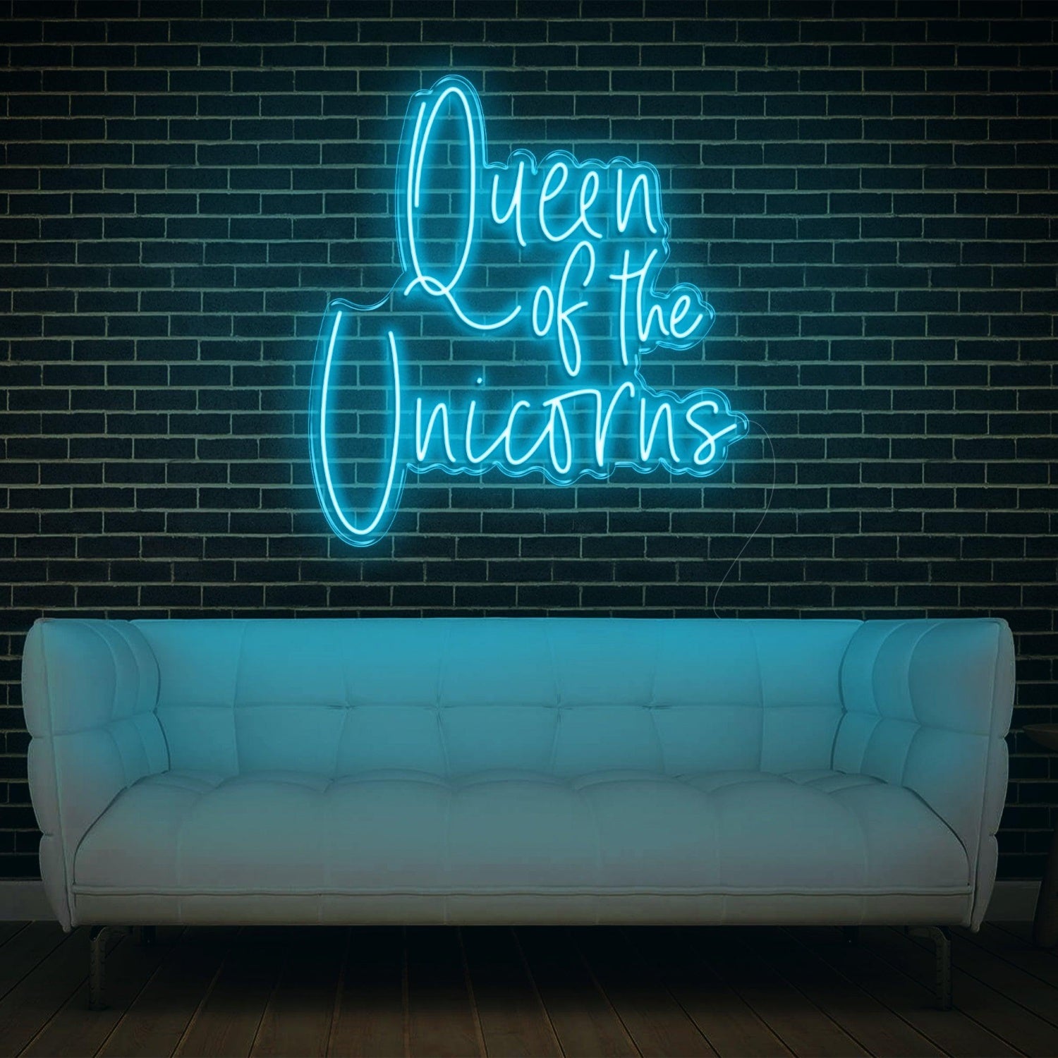 Queen Of The Unicorns White Led Neon Sign For Home Studio Decor | Shineneon