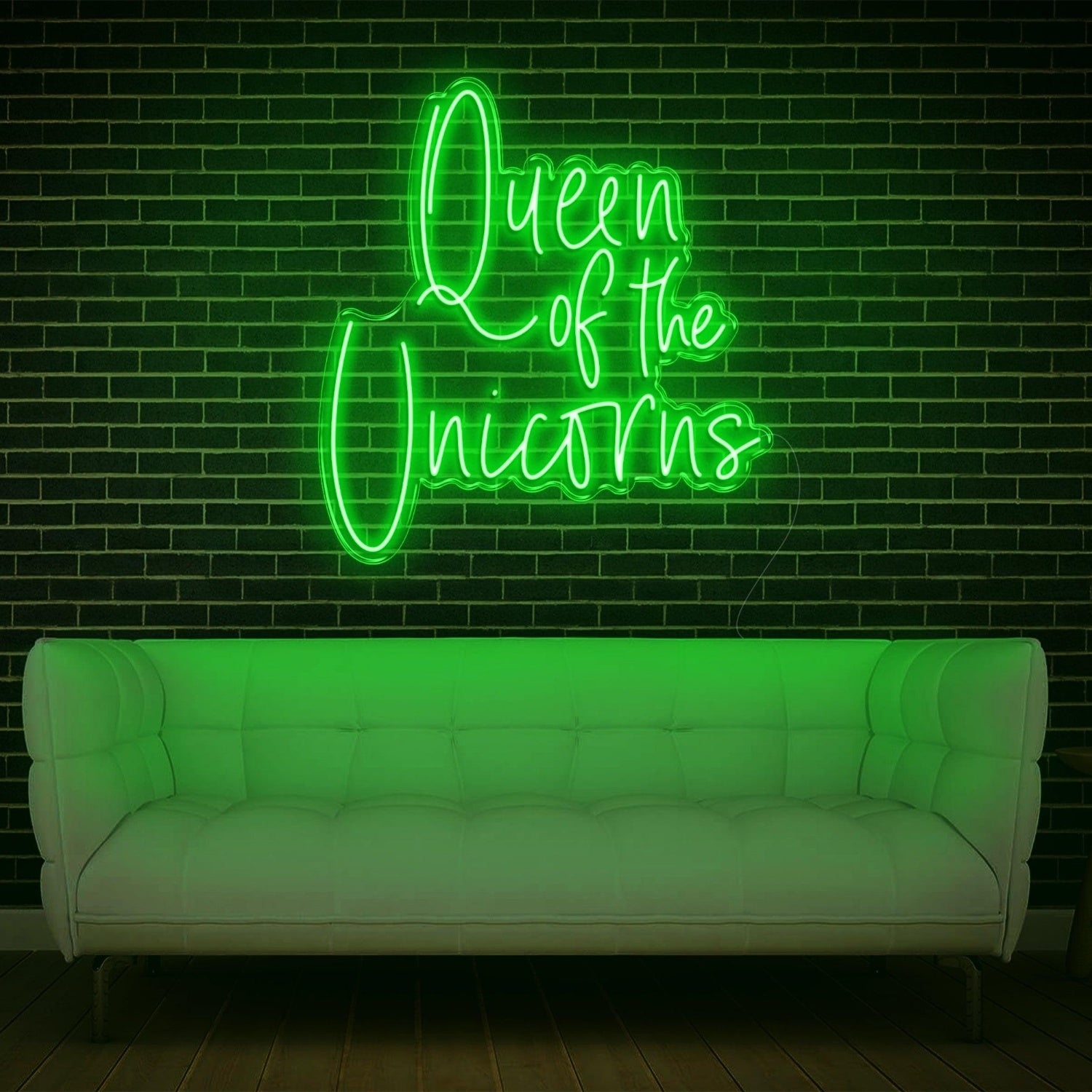 Queen Of The Unicorns White Led Neon Sign For Home Studio Decor | Shineneon